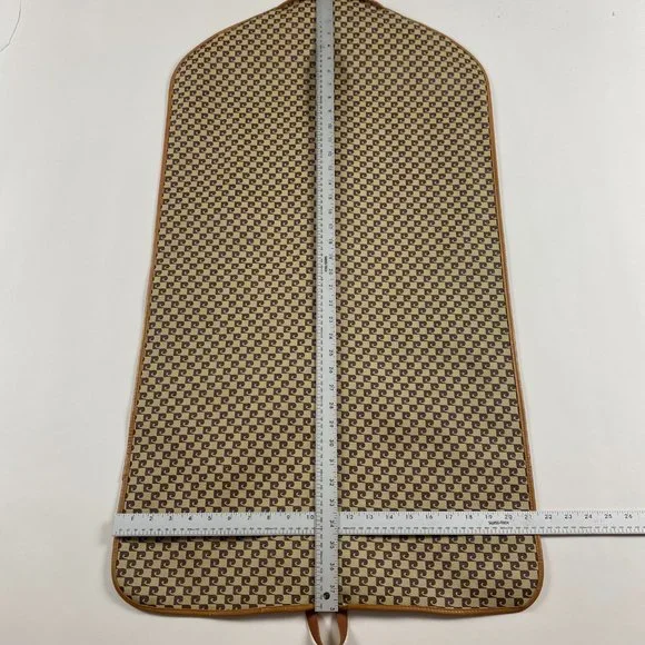 Vintage Pierre Cardin Monogram Garment Bag Tote Luggage Travel - Picture 10 of 12